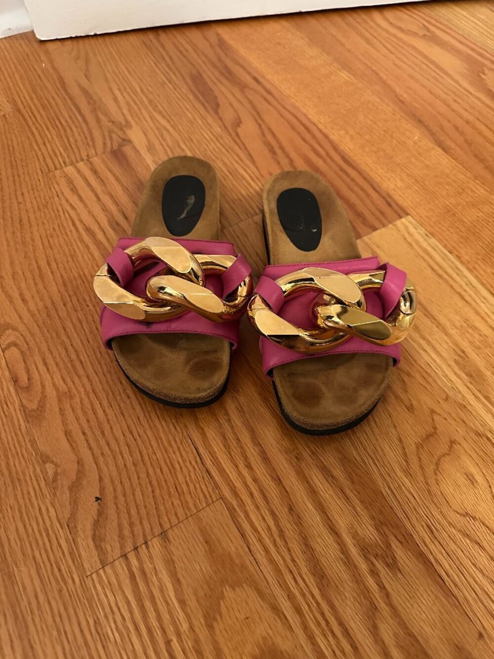 JW Anderson Chain Link Hot Pink Sandals - Size 41